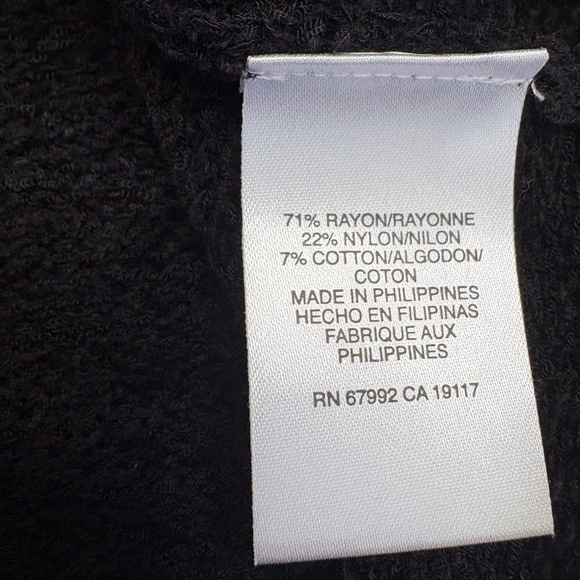 Y2K Sigrid Olsen Sport Women's Black Sweater Sz M 3/4 Sleeve Minimalist New - Picture 8 of 9